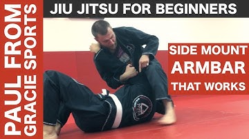 How To Do An Armbar From Side Control: Gracie Jiu Jitsu For Beginners Basic Techniques