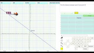 Level 14: Distance  Between Two Points From the Analytic Geometry Math Program