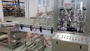 Aerosol filling machine for iron cans running demo video - jrpacking