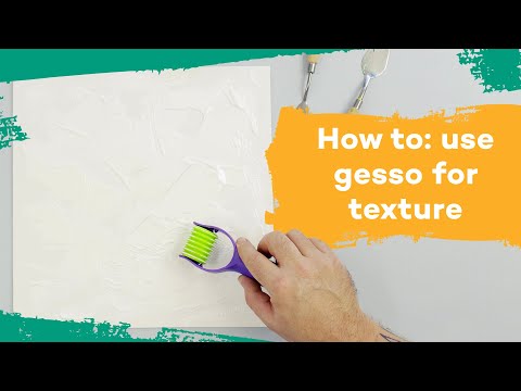 How to use gesso for texture