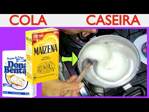 Vídeo: Como Fazer Cola De Amido