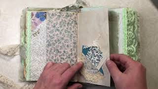 Mint Green Grunge Journal Flip Thru