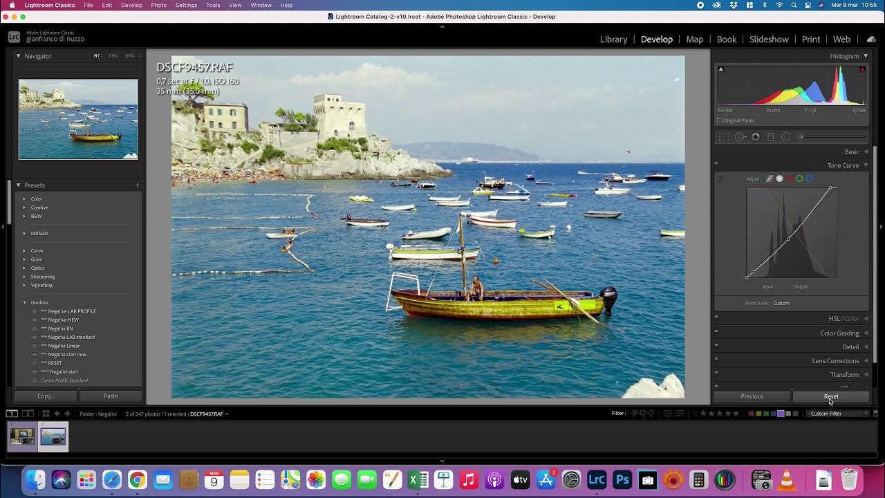 How to quickly invert a negative in lightroom YouTube
