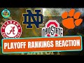 College Football Playoff Rankings - Rapid Reaction (Late Kick Cut)