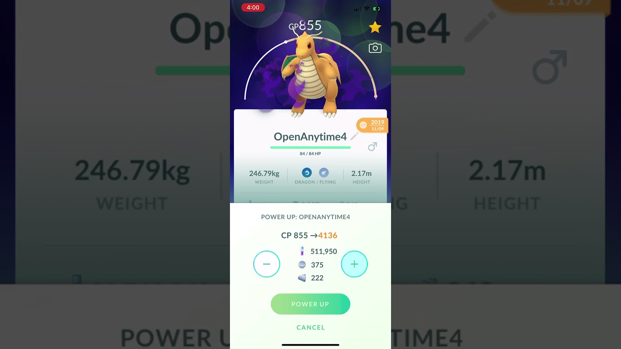Perfect Shadow Dragonite Maxed Out
