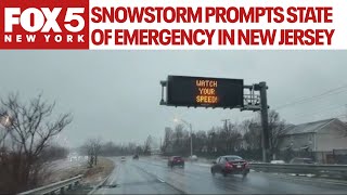 Snowstorm prompts state of emergency in New Jersey