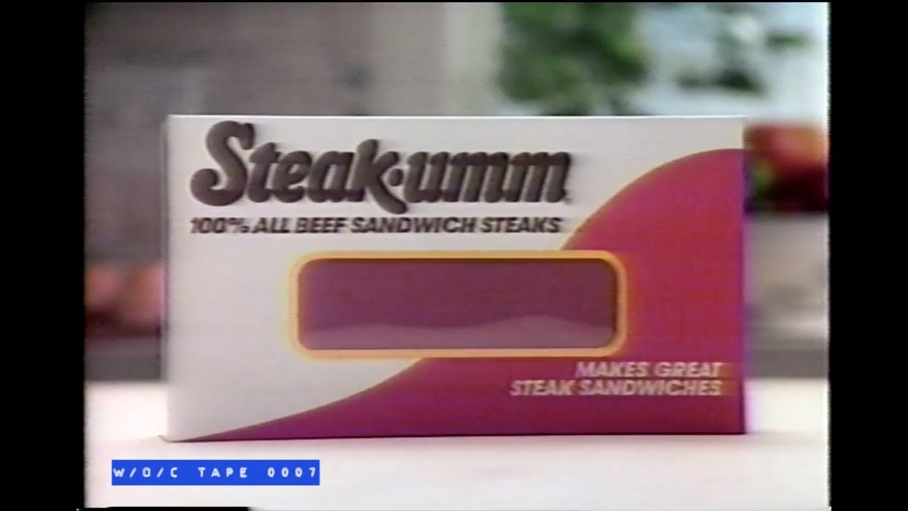 Steak umm Sandwich Steaks Commercial - 1986