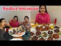 Andhra bhojanam pappufull jointseggs fry veg  non veg pickles