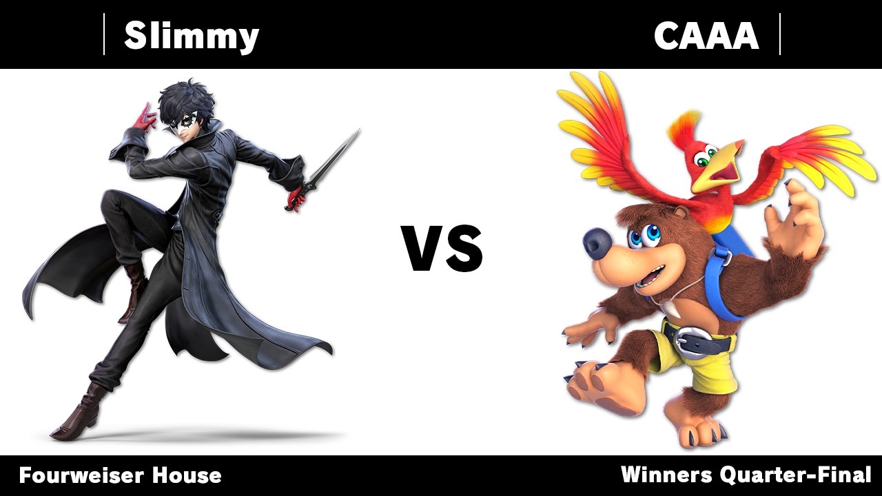 Slimmy (Joker, Byleth) vs CAAA (Banjo-Kazooie) | Fourweiser House  - Winners Quarter Final