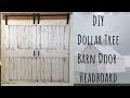 DIY Dollar Tree Barn Door Headboard