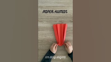 PAPER HUMAN ORIGAMI TUTORIAL | HOW TO MAKE HUMAN ORIGAMI PAPER CRAFT | FOLDING ORIGAMI INSTRUCTIONS