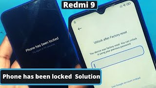 Factory Reset XIAOMI Redmi 9 || Unlock after factory reset password Solution XIAOMI M2004J19G