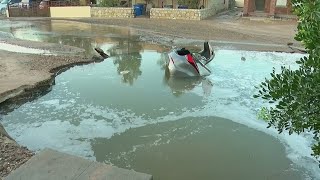 Water main break in El Paso causes giant sinkhole