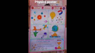 physics poster🔮🔮🪩🪩 with DOMS brush Pen #shorts #drawing