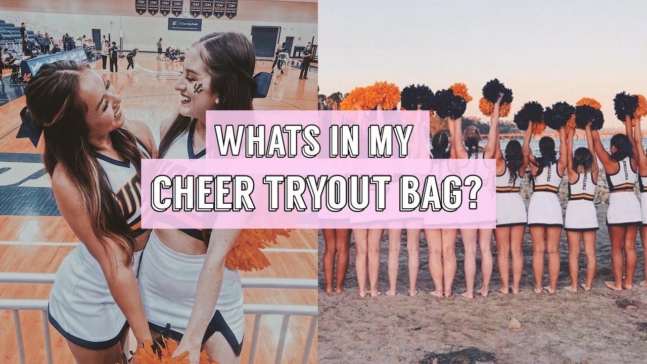 WHAT'S IN MY CHEER TRYOUT BAG? | Alyssa Revecho