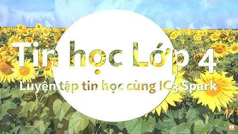 Tin học lớp 4 - Sách Luyện tập Tin học cùng IC3 Spark - Chủ đề 1: Rèn luyện kĩ năng đã biết