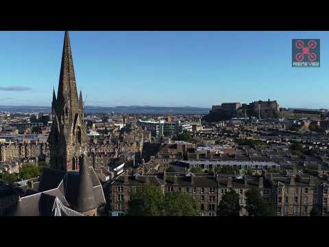 Edinburgh Castle Drone