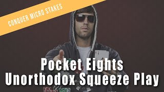 Pocket Eights Unorthodox Squeeze Play | Conquer Micro Stakes Poker Course Preview