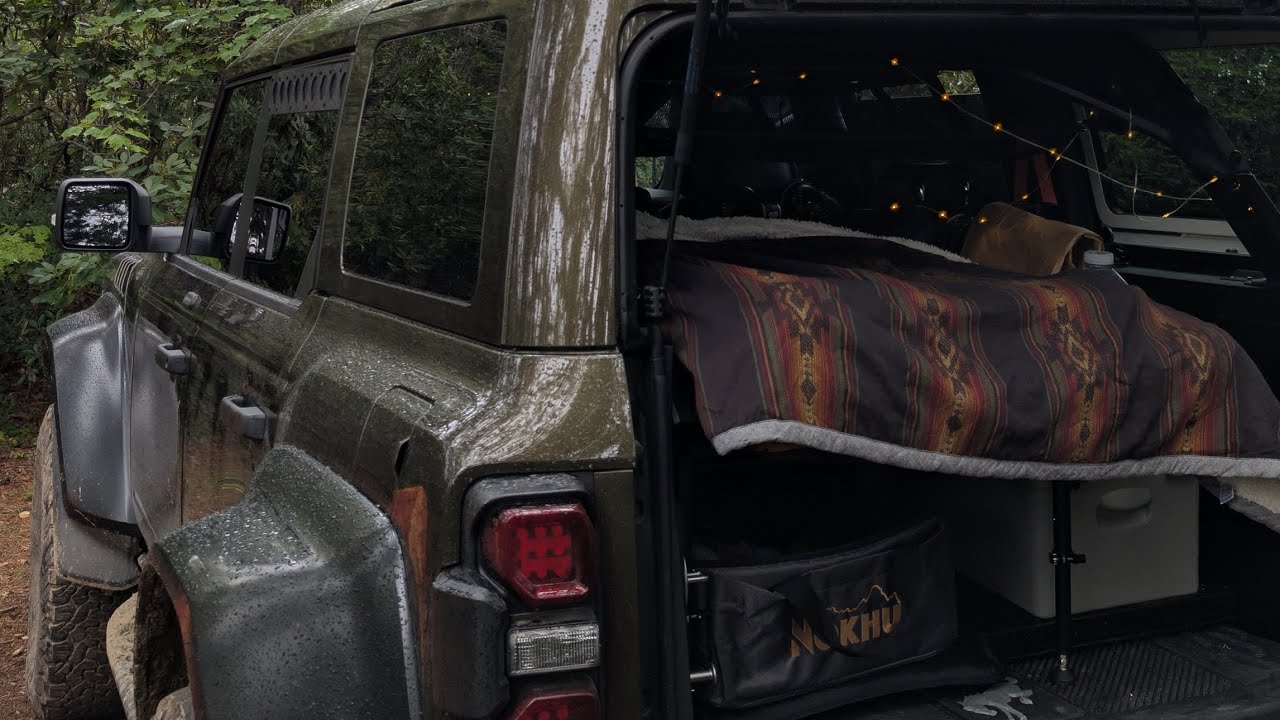 How I live Car Camping in my Ford Bronco Raptor!