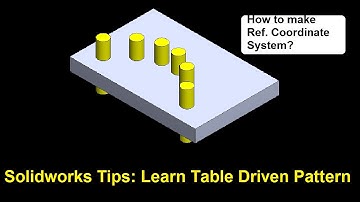 Solidworks tips and tutorial -53| How to make table driven pattern?