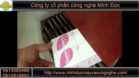 Máy bọc màng co PE tự động Minh Đức