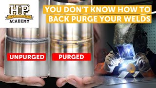 Purging TIG Welds, Here's Why & How