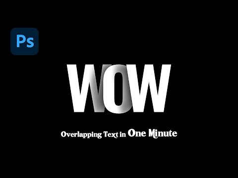 Overlapping Text Shadow Effect | Photoshop | One Minute Tutorials | Rocky