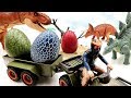Catch The Thief Who Steals Dinosaur Eggs! Dinosaur Movie for Kids~ Jurassic World2 Toys~