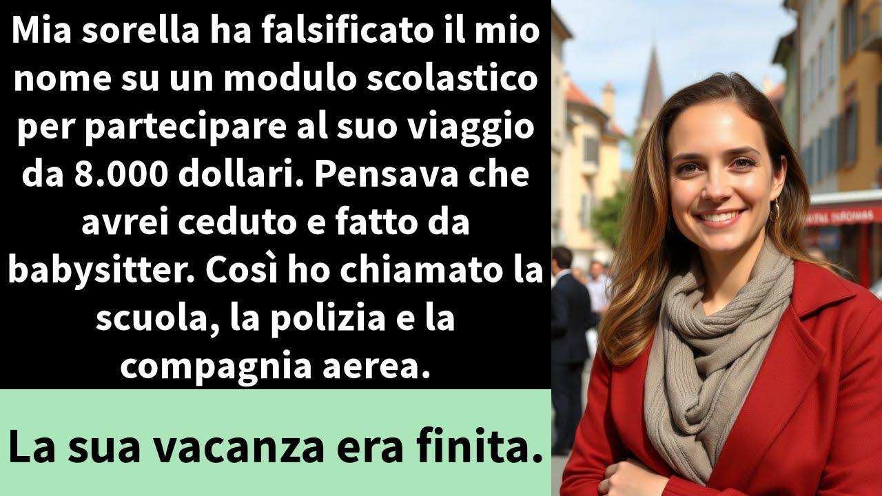 Mia sorella ha falsificato il mio nome su un modulo scolastico per partecipare al suo viaggio