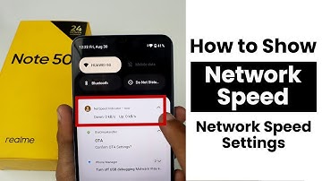 How to Show Network Speed In Realme Note 50 | Network Speed Settings