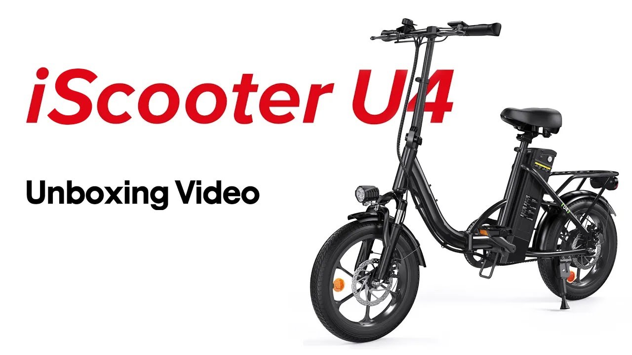 How to Assemble Electric Bike U4 Folding Electric Bike | iScooter Electric Bike U4 Unboxing