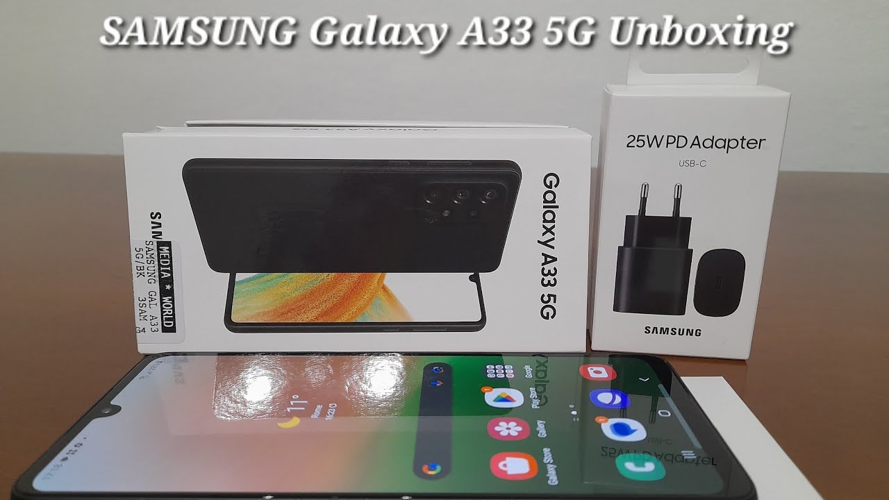 Unboxing SAMSUNG Galaxy A33 5G - Black 