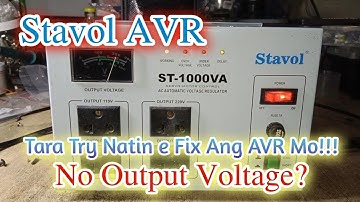 Stavol AVR ST-1000VA My Power Pero Walang Output Voltage #share #repair #avr