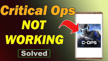 Fix Critical Ops App Not Working and Not Open Problem in Android Phone