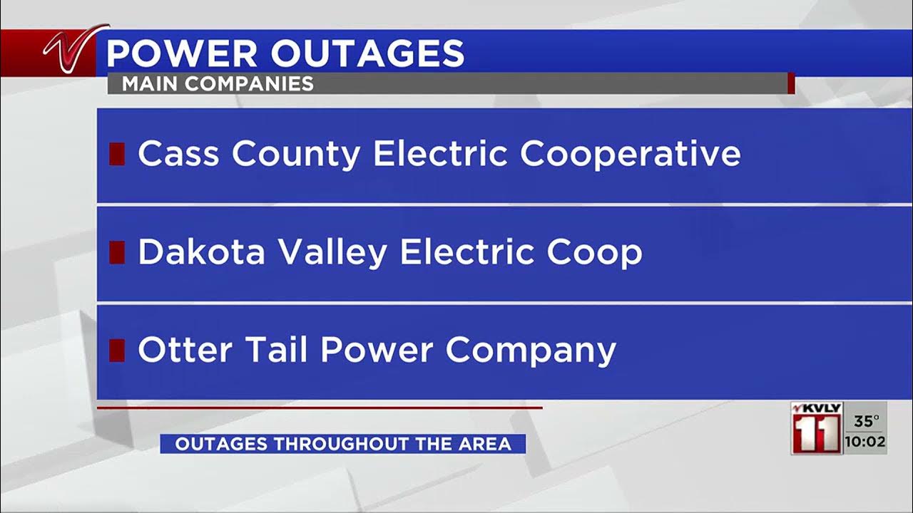 Several experiencing power outages throughout North Dakota and Minnesota YouTube