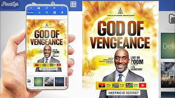 Amazing Church Flyer Design In Pixellab || Mobile Graphic Design 