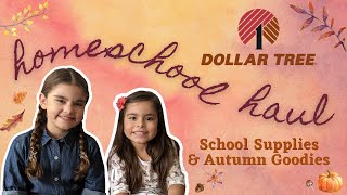 HOMESCHOOL DOLLAR TREE HAUL | SUPPLIES & AUTUMN FUN