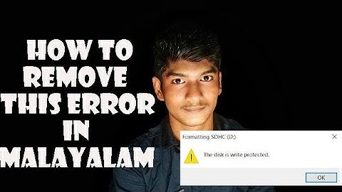 Write Protection | How To Remove Write Protection From memory Card In Malayalam | Techzila | Nikvin