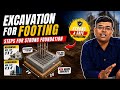 Footing Excavation Full Process | Strong Foundation for House Construction 🏗️ #construction