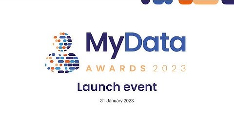 MyData Awards 2023 - launch event