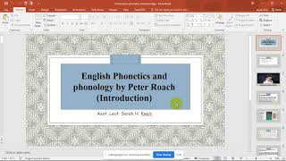 Introduction to English Phonology /chapter one / 2nd lecture /part one
