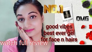 Good vibes rose and mulberry gel review|best gel for acne control|rose gel benefits