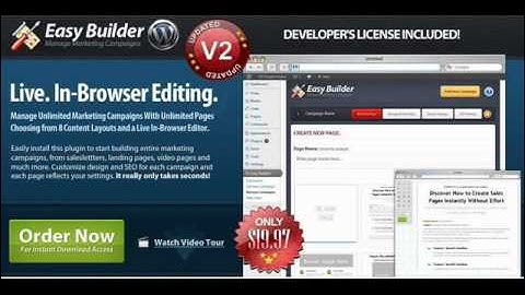 Easy Builder WP Plug in