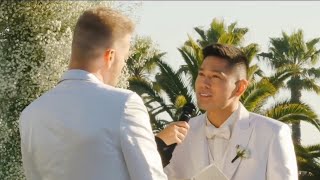 Scott Hoying and Mark Manio's Wedding | Scott Hoying, crying as husband vows gets fans emotional