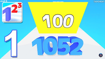 Number Master: Run and Merge - Gameplay Walkthrough Part 1 - Merge Numbers (Android, iOS)