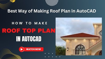 How to Make Roof Plan in AutoCAD🏹 | 4 Slab Tapered Roof Design🔥