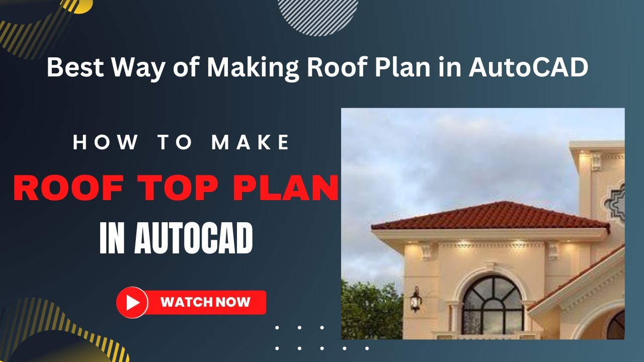 How to Make Roof Plan in AutoCAD🏹 | 4 Slab Tapered Roof Design🔥 - YouTube