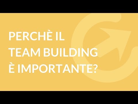 Video: Perché è Necessario Il Team Building?