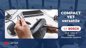 Have productive meetings with BOSCH CCS 1000 D Digital Discussion System