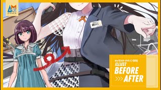 キャラ イラスト成長記録 Before After Youtube
